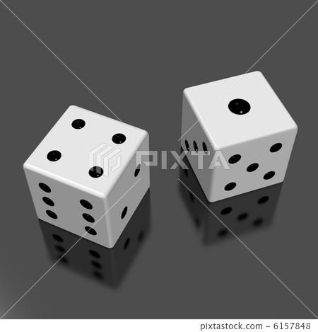 Rendering images of two dice 6157848