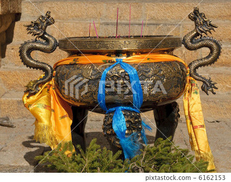 censer in songzanlin tibetan monastery, shangri-la, china 6162153