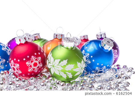 christmas balls with snowflake symbols 6162504