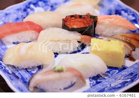 什錦美味的壽司 6167481