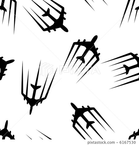 Flying airplane, Airliner jet, seamless wallpaper 6167530