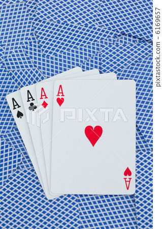 Games card aces on a cards background 6169657