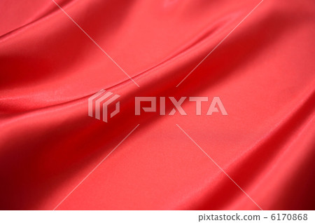 Drape of red satin fabric. Drape of red satin fabric. 6170868