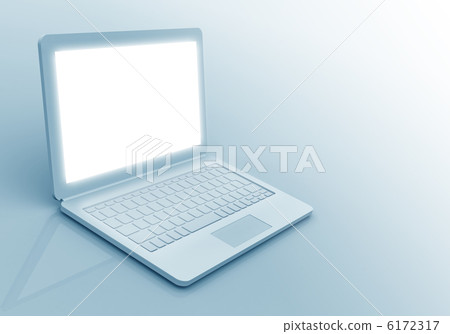 發光的筆記本電腦 6172317