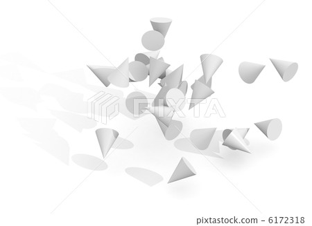 白色三角形 白色三角形 6172318