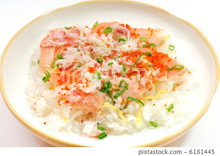 Delicious crab and salmon Haras' sushi sushi Delicious crab and salmon Haras' sushi sushi 6181445