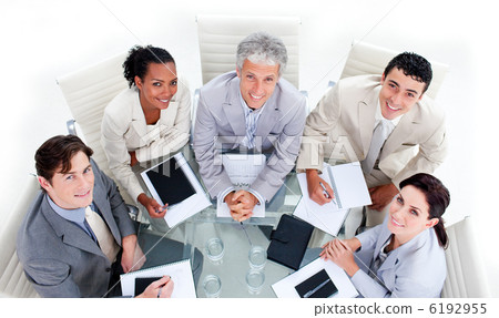 Successful business team having a brainstorming 6192955