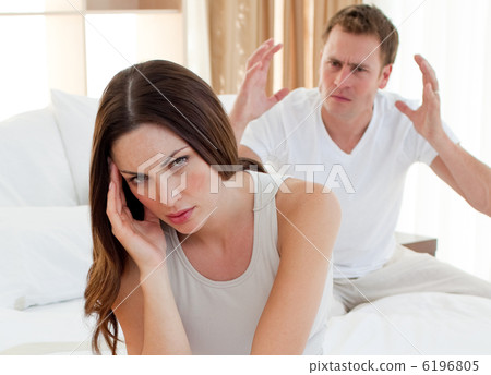 Pessimistic couple having an argument 6196805