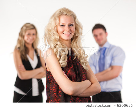 Female Business woman with arms Folded Female Business woman with arms Folded 6200635