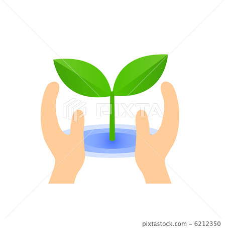 A hand trying to touch the shoots A hand trying to touch the shoots 6212350