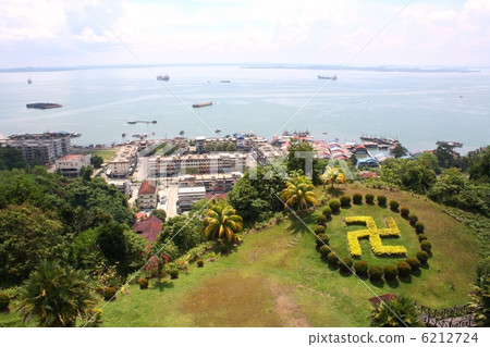 View of Sulu Sea from Chinese temples 6212724