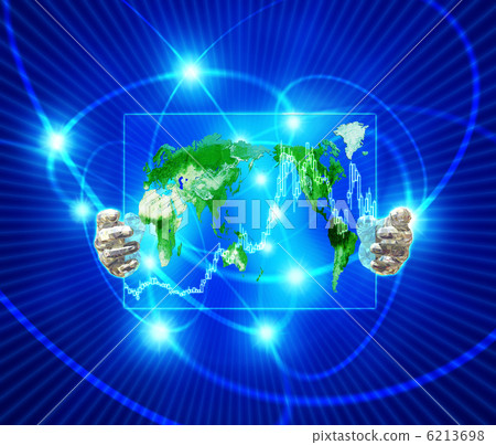 Presentation board of planning document / World map 6213698