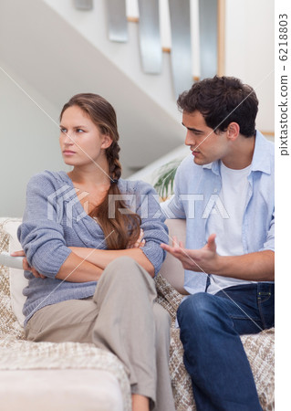 Portrait of a woman being mad at her boyfriend Portrait of a woman being mad at her boyfriend 6218803