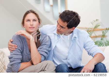 Woman being mad at her husband 6219050