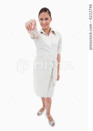 Portrait of a real estate agent holding keys Portrait of a real estate agent holding keys 6222746