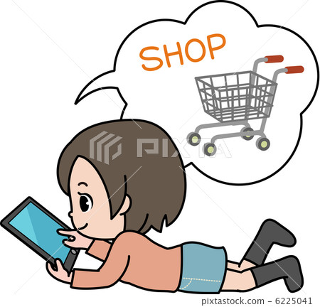 Online shopping on tablet 6225041