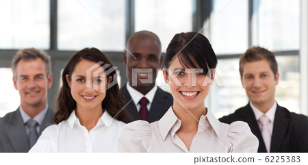 Portrait of several business people looking at the camera Portrait of several business people looking at the camera 6225383