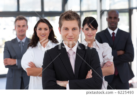 Confident business team looking at the camera 6225493