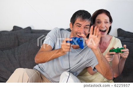 Laughing couple having fun Laughing couple having fun 6225937