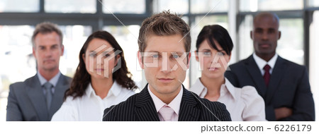 Portrait of a united business team looking at the camera 6226179