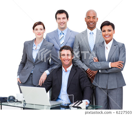 Portrait of a charismatic multi-ethnic business people 6227503