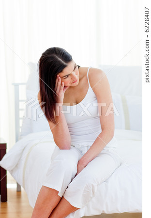 Upset woman after having a row with her husband 6228407