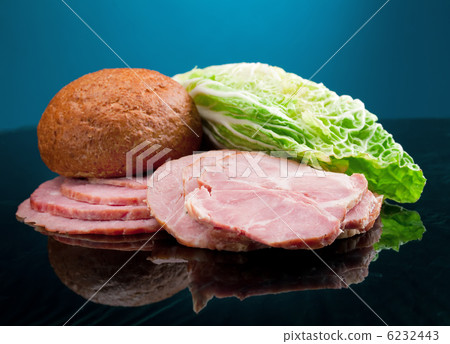 Beautiful sliced food arrangement Beautiful sliced food arrangement 6232443