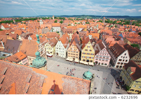 Streets of Rothenburg old city 6232696