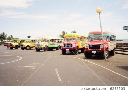 Colorful Samoa bus 6233503
