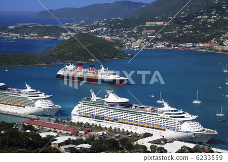 Charlotte Amari Harbor with luxurious passenger ships Charlotte Amari Harbor with luxurious passenger ships 6233559