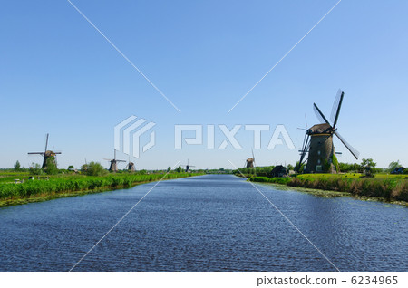 荷蘭世界遺產Kinderdijk = Elshaut風車網絡 6234965