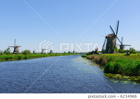 荷蘭世界遺產Kinderdijk = Elshaut風車網絡 6234966