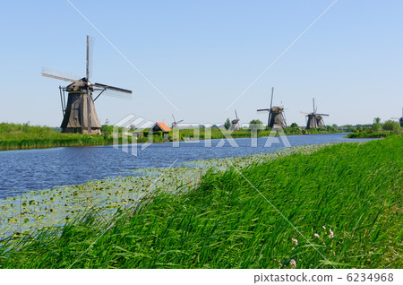 荷蘭世界遺產Kinderdijk = Elshaut風車網絡 荷蘭世界遺產Kinderdijk = Elshaut風車網絡 6234968
