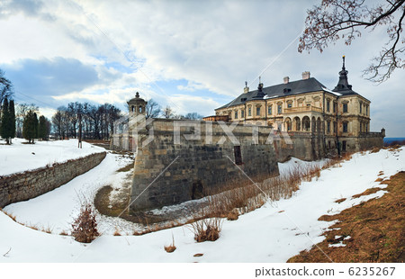 Spring Pidhirtsi Castle panorama view (Ukraine) Spring Pidhirtsi Castle panorama view (Ukraine) 6235267