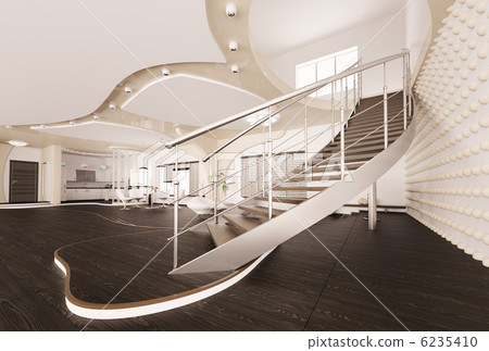 Modern interior of living room 3d render 6235410