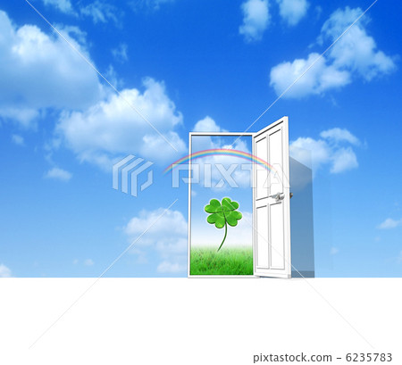The eco world outside the open door 6235783