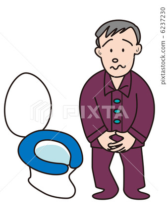 Mature middle age suffering from frequent urination _A 6237230