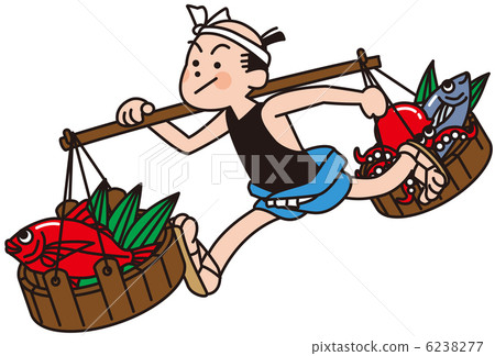 A peddler at the Edo era 6238277