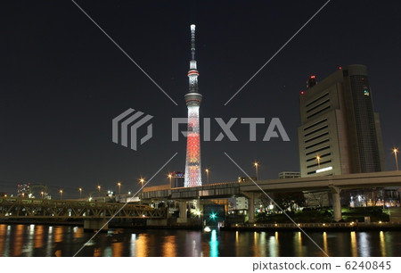 天空樹蠟燭樹聖誕節照明 天空樹蠟燭樹聖誕節照明 6240845