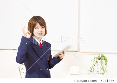 Student watching tablet 6241876