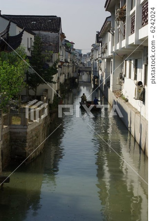 東方水城市中國蘇州運河風景 6242024