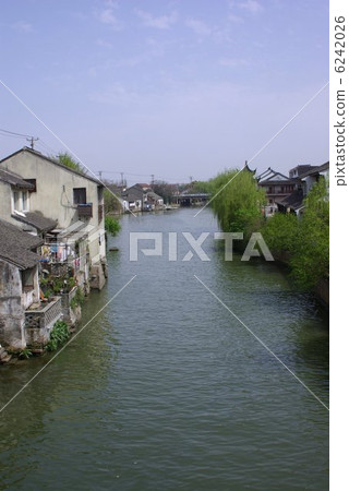 Oriental water city China Suzhou canal landscape Oriental water city China Suzhou canal landscape 6242026