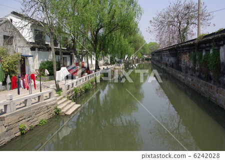 Oriental water city China Suzhou canal landscape Oriental water city China Suzhou canal landscape 6242028