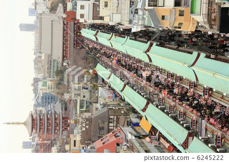 Asakusa Sensoji Temple和Nakamise-dori Asakusa Sensoji Temple和Nakamise-dori 6245222