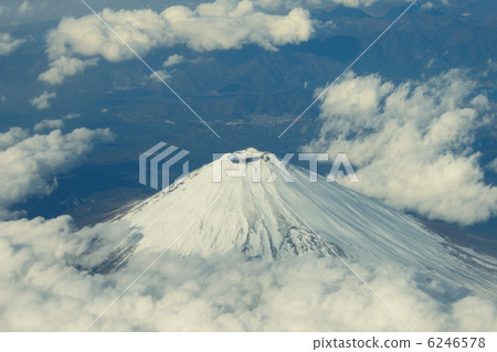 富士在冬天航拍照片 富士在冬天航拍照片 6246578