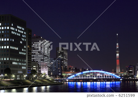 The Tokyo Sky Tree through the Permanent Bridge 6251599