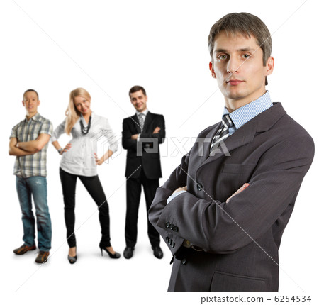 businessman with empty write board 6254534