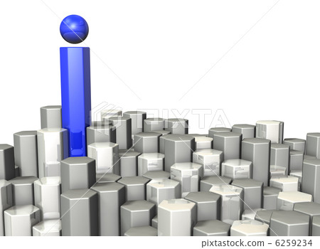 3DCG illustration showing information source 6259234