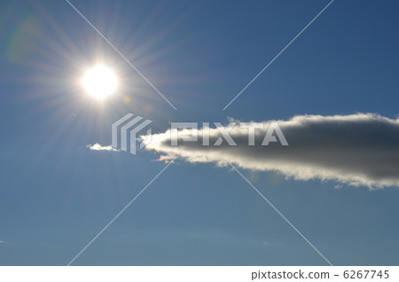 天空和太陽和雲01 天空和太陽和雲01 6267745