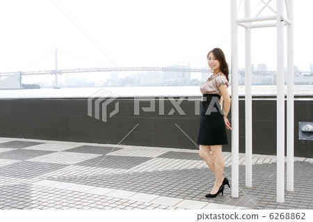 Beautiful woman at port / park Beautiful woman at port / park 6268862